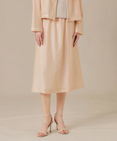 MACKINTOSH LONDON/マッキントッシュ ロンドン シャイニーシアースカート ピンク系2 36 MACKINTOSH LONDON/マッキントッシュ ロンドン シャイニーシアースカート ピンク系2 36