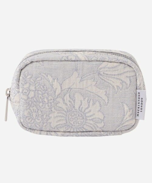 MACKINTOSH LONDON/マッキントッシュ ロンドン 【WEB限定】【BIBURY FLOWER】バイブリージャカードミニポーチ ブルー X MACKINTOSH LONDON/マッキントッシュ ロンドン 【WEB限定】【BIBURY FLOWER】バイブリージャカードミニポーチ ブルー X