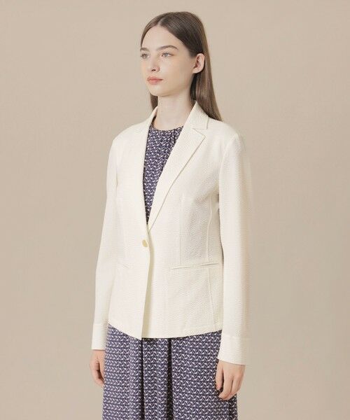 MACKINTOSH LONDON / マッキントッシュ ロンドン ノーカラージャケット | ストレッチサッカージャケット | 詳細5