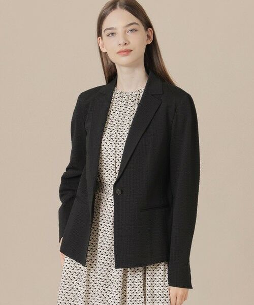 MACKINTOSH LONDON/マッキントッシュ ロンドン ストレッチサッカージャケット ブラック 40 MACKINTOSH LONDON/マッキントッシュ ロンドン ストレッチサッカージャケット ブラック 40
