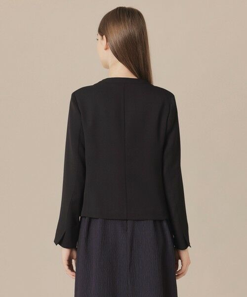 MACKINTOSH LONDON / マッキントッシュ ロンドン  ノーカラージャケット | 【WEB・一部店舗限定】ファインウールレーヨンノーカラージャケット | 詳細4