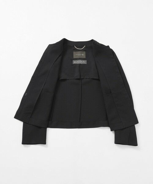 MACKINTOSH LONDON / マッキントッシュ ロンドン  ノーカラージャケット | 【WEB・一部店舗限定】ファインウールレーヨンノーカラージャケット | 詳細8