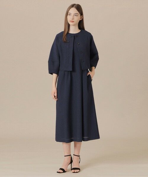 MACKINTOSH LONDON / マッキントッシュ ロンドン  ノーカラージャケット | 【WEB・一部店舗限定】シアークレープジャケット | 詳細1