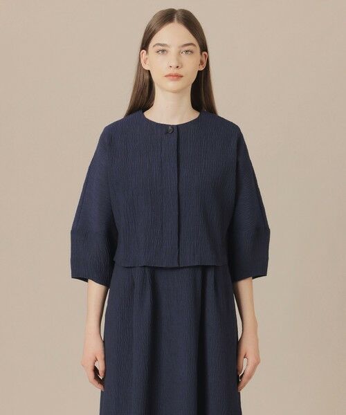 MACKINTOSH LONDON / マッキントッシュ ロンドン  ノーカラージャケット | 【WEB・一部店舗限定】シアークレープジャケット | 詳細2