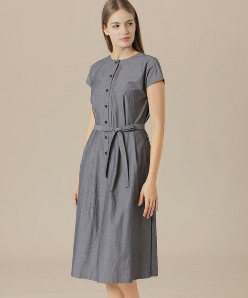 MACKINTOSH LONDON/マッキントッシュ ロンドン ハイカウントエンザイムワンピース チャコールグレー 38 MACKINTOSH LONDON/マッキントッシュ ロンドン ハイカウントエンザイムワンピース チャコールグレー 38