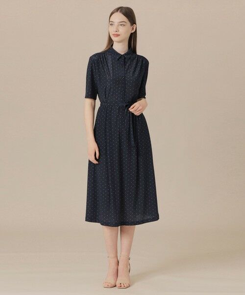 MACKINTOSH LONDON / マッキントッシュ ロンドン ロング・マキシ丈ワンピース | 【WEB・一部店舗限定】アスタープリントジャージワンピース | 詳細1