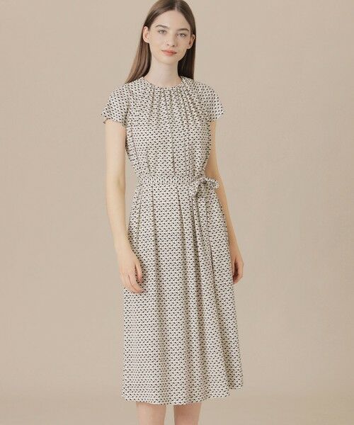 MACKINTOSH LONDON/マッキントッシュ ロンドン 【WEB・一部店舗限定】レードルプリントワンピース オフホワイト 38 MACKINTOSH LONDON/マッキントッシュ ロンドン 【WEB・一部店舗限定】レードルプリントワンピース オフホワイト 38