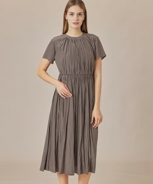 MACKINTOSH LONDON / マッキントッシュ ロンドン ロング・マキシ丈ワンピース | 【WEB・一部店舗限定】メモリータンブラーワンピース(グレー系2)