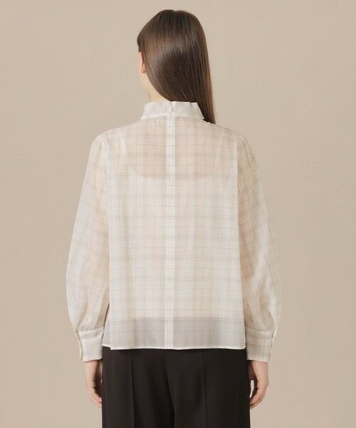 MACKINTOSH LONDON / マッキントッシュ ロンドン  シャツ・ブラウス | 【WEB・一部店舗限定】シアーチェックブラウス | 詳細4