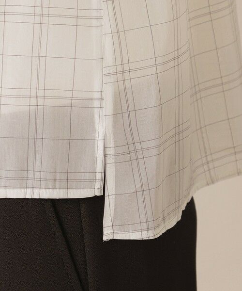 MACKINTOSH LONDON / マッキントッシュ ロンドン  シャツ・ブラウス | 【WEB・一部店舗限定】シアーチェックブラウス | 詳細6