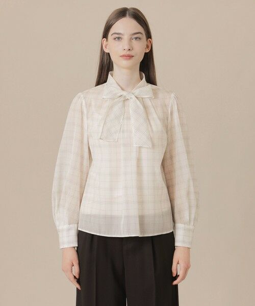 MACKINTOSH LONDON / マッキントッシュ ロンドン  シャツ・ブラウス | 【WEB・一部店舗限定】シアーチェックブラウス | 詳細2