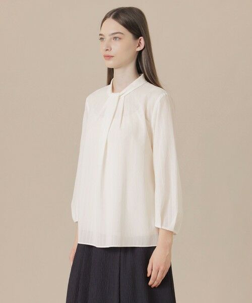 MACKINTOSH LONDON / マッキントッシュ ロンドン  シャツ・ブラウス | 【WEB・一部店舗限定】シアーストライプブラウス | 詳細3