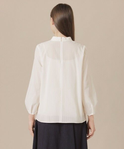 MACKINTOSH LONDON / マッキントッシュ ロンドン  シャツ・ブラウス | 【WEB・一部店舗限定】シアーストライプブラウス | 詳細4