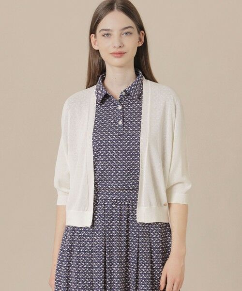MACKINTOSH LONDON/マッキントッシュ ロンドン エアリーホールガーメントニットボレロ オフホワイト 38 MACKINTOSH LONDON/マッキントッシュ ロンドン エアリーホールガーメントニットボレロ オフホワイト 38