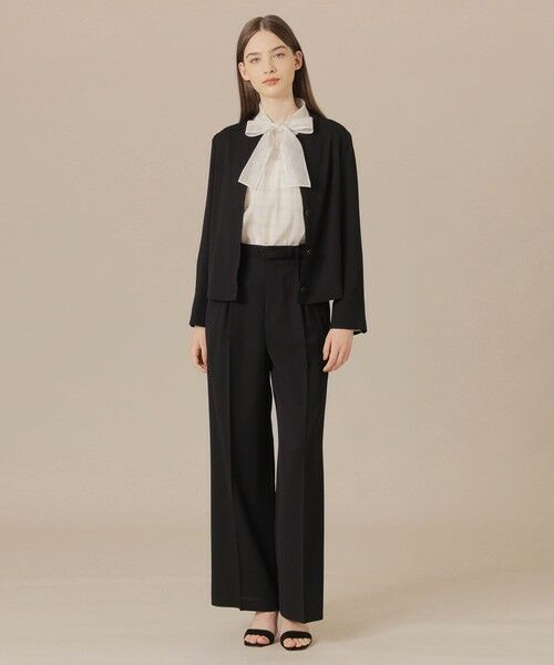 MACKINTOSH LONDON / マッキントッシュ ロンドン その他パンツ | 【WEB・一部店舗限定】ファインウールレーヨンハイウエストパンツ | 詳細1