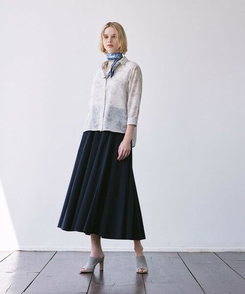 MACKINTOSH LONDON / マッキントッシュ ロンドン  ロング・マキシ丈スカート | コットンナイロンストレッチスカート | 詳細1