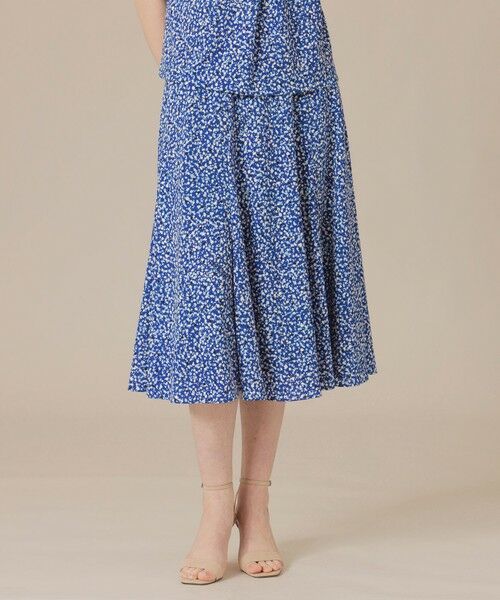 MACKINTOSH LONDON/マッキントッシュ ロンドン ランダムドットプリントスカート ブルー6 38 MACKINTOSH LONDON/マッキントッシュ ロンドン ランダムドットプリントスカート ブルー6 38
