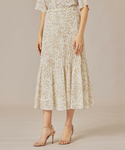 MACKINTOSH LONDON/マッキントッシュ ロンドン 【WEB・一部店舗限定】シルエットフラワースカート ベージュ 36 MACKINTOSH LONDON/マッキントッシュ ロンドン 【WEB・一部店舗限定】シルエットフラワースカート ベージュ 36