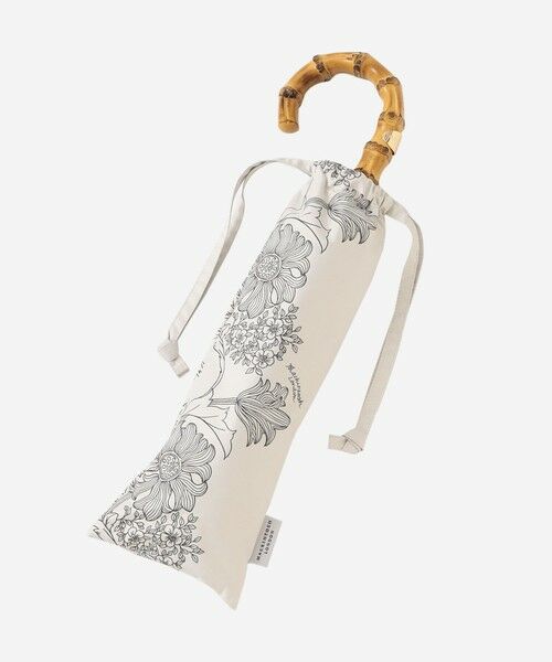 MACKINTOSH LONDON/マッキントッシュ ロンドン 【婦人画報掲載】【BIBURY FLOWER】バイブリーフラワーUVミニ傘 ホワイト X MACKINTOSH LONDON/マッキントッシュ ロンドン 【婦人画報掲載】【BIBURY FLOWER】バイブリーフラワーUVミニ傘 ホワイト X