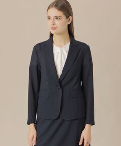 MACKINTOSH LONDON / マッキントッシュ ロンドン  ノーカラージャケット | ウォッシャブルウールブレンドジャケット