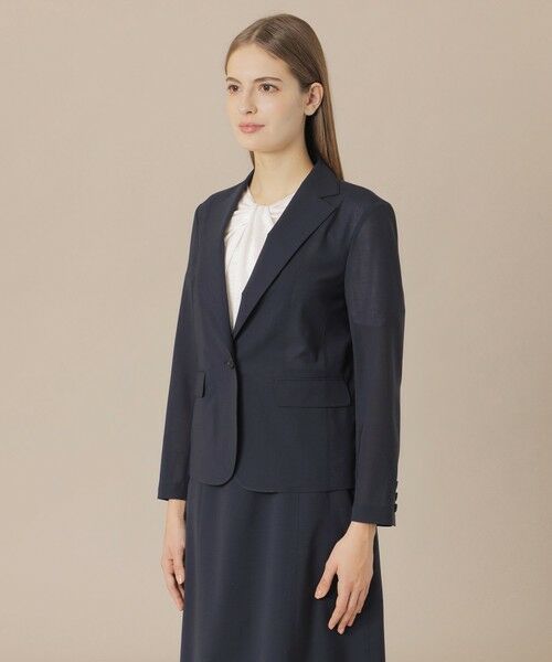 MACKINTOSH LONDON / マッキントッシュ ロンドン  ノーカラージャケット | ウォッシャブルウールブレンドジャケット | 詳細3