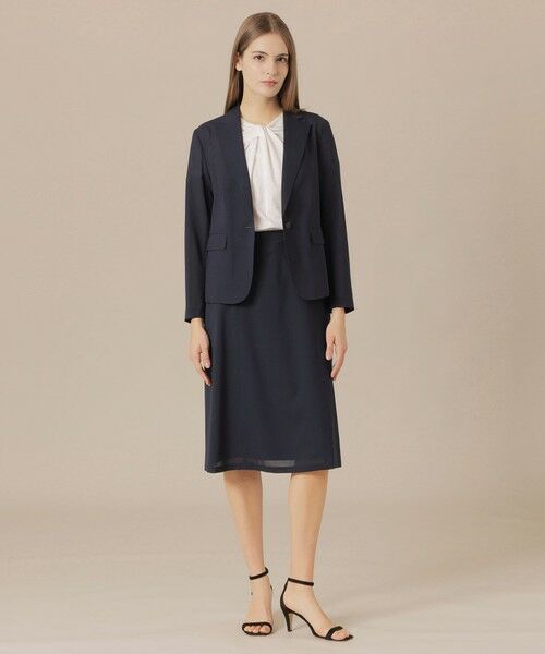 MACKINTOSH LONDON / マッキントッシュ ロンドン  ノーカラージャケット | ウォッシャブルウールブレンドジャケット | 詳細1