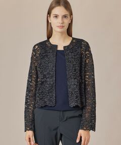 MACKINTOSH LONDON / マッキントッシュ ロンドン  ノーカラージャケット | ファインレースジャケット