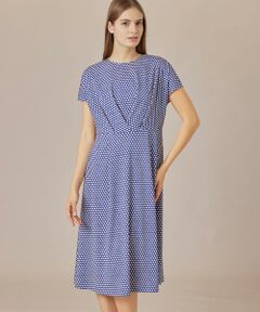 MACKINTOSH LONDON / マッキントッシュ ロンドン  ロング・マキシ丈ワンピース | チルトスクエアプリントワンピース