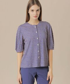 極美品　マッキントッシュロンドン　総柄　ボウタイブラウス　イタリア製生地　40 極美品 マッキントッシュロンドン 総柄 ボウタイブラウス