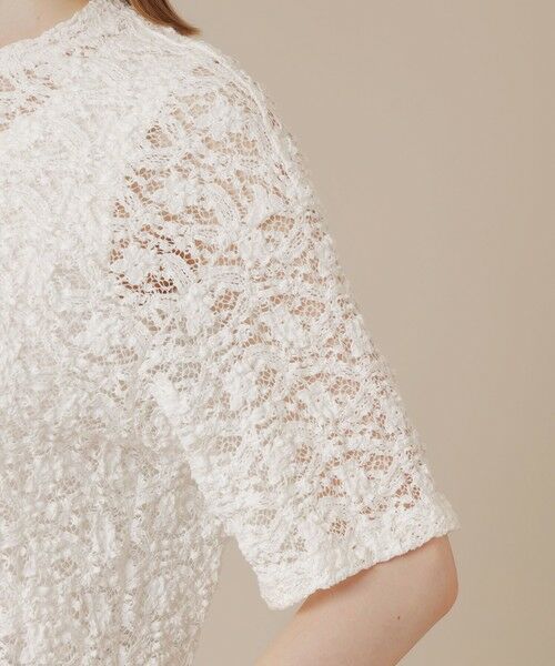 MACKINTOSH LONDON / マッキントッシュ ロンドン  カットソー | フラワーレースジャージープルオーバー | 詳細10