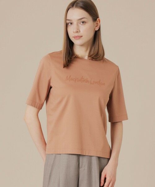 MACKINTOSH LONDON/マッキントッシュ ロンドン シグネチャープリントTシャツ ピンク系2 40 MACKINTOSH LONDON/マッキントッシュ ロンドン シグネチャープリントTシャツ ピンク系2 40