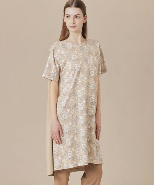 MACKINTOSH LONDON/マッキントッシュ ロンドン 【婦人画報掲載】【BIBURY FLOWER】カラーバイブリーフラワーロングTシャツ ベージュ 38 MACKINTOSH LONDON/マッキントッシュ ロンドン 【婦人画報掲載】【BIBURY FLOWER】カラーバイブリーフラワーロングTシャツ ベージュ 38
