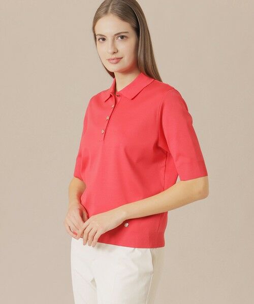 MACKINTOSH LONDON / マッキントッシュ ロンドン カットソー | シルケットフライスポロシャツ(レッド系その他1)