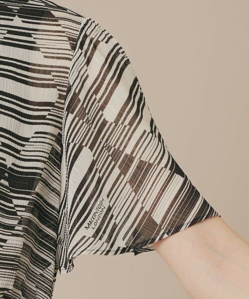 MACKINTOSH LONDON / マッキントッシュ ロンドン ロング・マキシ丈ワンピース | ダイヤボーダープリントワンピース | 詳細5