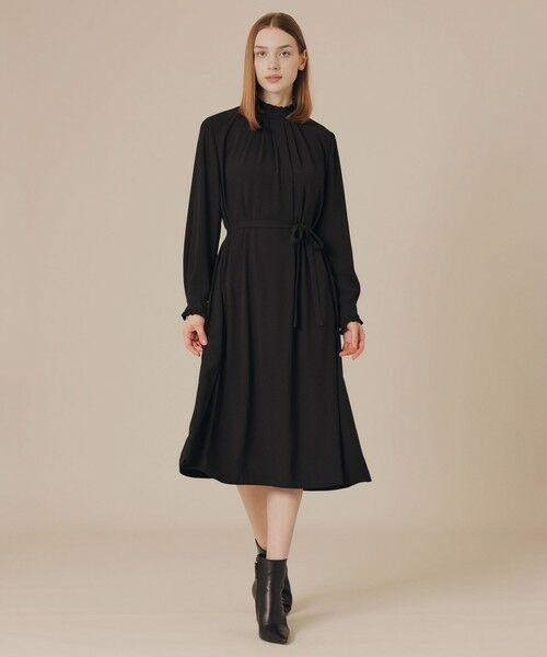 MACKINTOSH LONDON / マッキントッシュ ロンドン  ロング・マキシ丈ワンピース | バックサテンジョーゼットワンピース | 詳細1