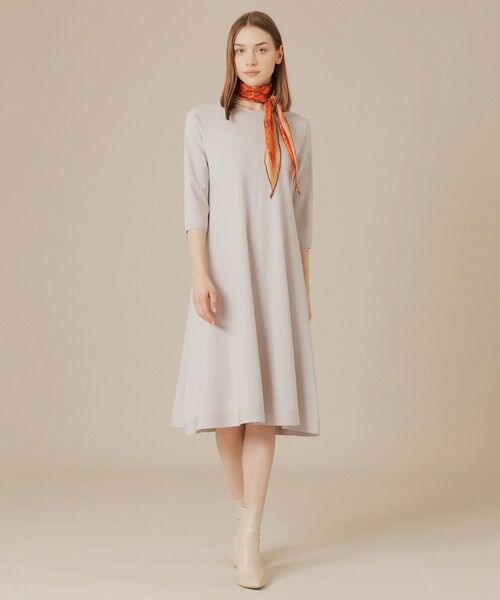 MACKINTOSH LONDON / マッキントッシュ ロンドン  ロング・マキシ丈ワンピース | スライトラスターストレッチワンピース | 詳細3