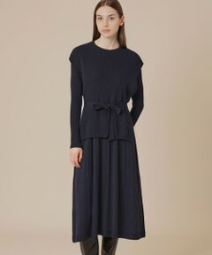 MACKINTOSH LONDON / マッキントッシュ ロンドン  ロング・マキシ丈ワンピース | グラデーションリブホールガーメントワンピース