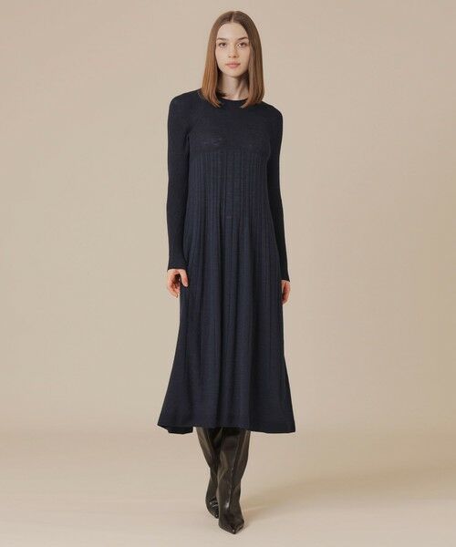 MACKINTOSH LONDON / マッキントッシュ ロンドン  ロング・マキシ丈ワンピース | グラデーションリブホールガーメントワンピース | 詳細4