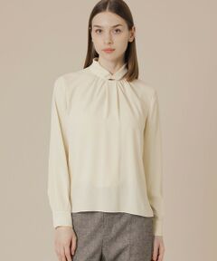 MACKINTOSH LONDON / マッキントッシュ ロンドン  シャツ・ブラウス | 【婦人画報11月号掲載】バックサテンジョーゼットブラウス