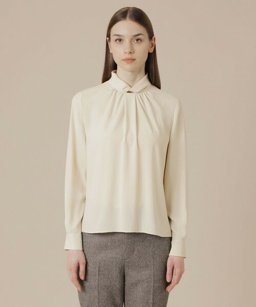 MACKINTOSH LONDON / マッキントッシュ ロンドン  シャツ・ブラウス | 【婦人画報11月号掲載】バックサテンジョーゼットブラウス | 詳細3