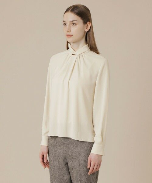 MACKINTOSH LONDON / マッキントッシュ ロンドン  シャツ・ブラウス | 【婦人画報11月号掲載】バックサテンジョーゼットブラウス | 詳細4