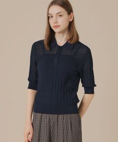 MACKINTOSH LONDON / マッキントッシュ ロンドン  ニット・セーター | シアーアンドリューニットポロシャツ