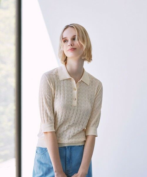 MACKINTOSH LONDON / マッキントッシュ ロンドン  ニット・セーター | シアーアンドリューニットポロシャツ | 詳細1