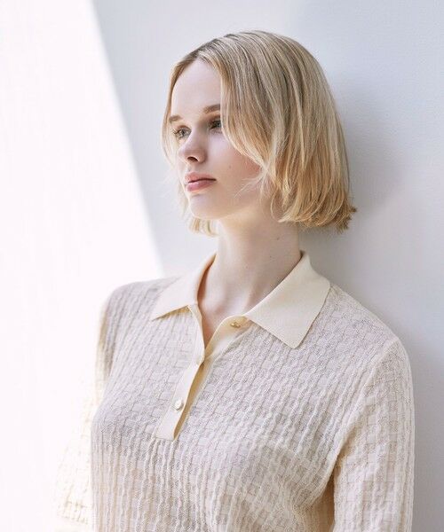 MACKINTOSH LONDON / マッキントッシュ ロンドン  ニット・セーター | シアーアンドリューニットポロシャツ | 詳細3