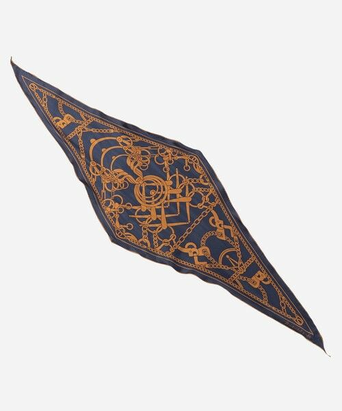 MACKINTOSH LONDON / マッキントッシュ ロンドン  マフラー・ショール・スヌード・ストール | 【Diamond Shape Scarf/ダイヤモンドシェイプスカーフ】ハーネスモチーフダイヤモンドシェイプスカーフ | 詳細3