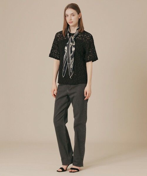 MACKINTOSH LONDON / マッキントッシュ ロンドン  マフラー・ショール・スヌード・ストール | 【Diamond Shape Scarf/ダイヤモンドシェイプスカーフ】ハーネスモチーフダイヤモンドシェイプスカーフ | 詳細2