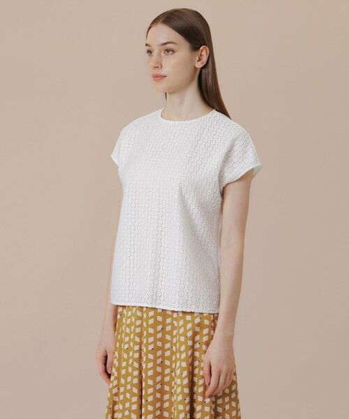 MACKINTOSH LONDON / マッキントッシュ ロンドン  カットソー | 【WEB・一部店舗限定】サマーポンチレースコンビプルオーバー | 詳細4