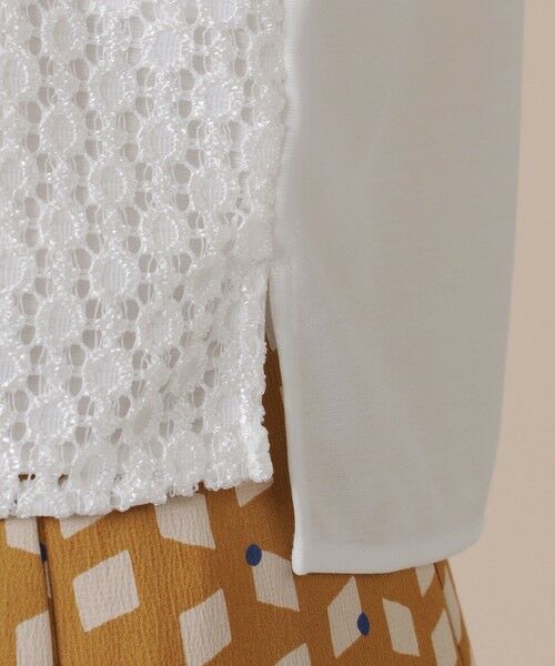 MACKINTOSH LONDON / マッキントッシュ ロンドン  カットソー | 【WEB・一部店舗限定】サマーポンチレースコンビプルオーバー | 詳細7