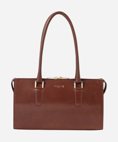 MACKINTOSH LONDON/マッキントッシュ ロンドン オイルレザーボストンバッグ ブラウン5 X