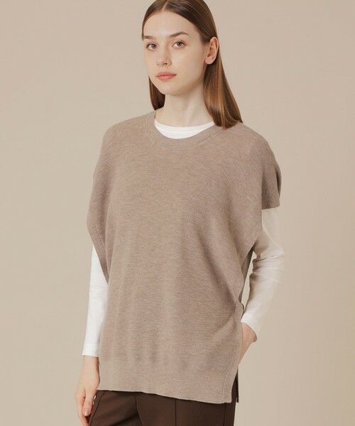 MACKINTOSH LONDON / マッキントッシュ ロンドン  マフラー・ショール・スヌード・ストール | 2WAYストリングウールニットジレ | 詳細2